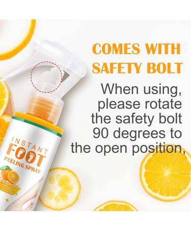 Foot Peeling Spray Instant Foot Peeling Spray Foot Spray to Remove Dead Skin Hydrating Nourish Peel Off Spray Exfoliating Peeling & Calluses on Feet for Cracked Rough Heels (2PCS Orange) 2PCS Orange - Buy Online on GoSupps.com