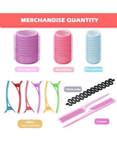 Bellucci 33-Piece Hair Rollers Set with Self Grip Curler Rollers and Accessories - Buy Online on GoSupps.com