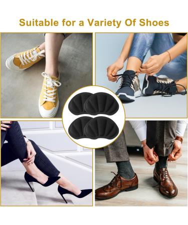 Wllhyf Heel Cushions for Women's & Men's Shoes | Reusable Self-Adhesive Heel Protectors - Soft Comfortable Fit for Oversized Shoes (Black) - Buy Online on GoSupps.com