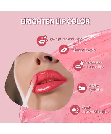 SUMEITANG Color Changing Lip Gloss - Moisturizing Lip Oil for Hydrating, Nourishing, and Repairing Lip Lines - Green Apple Tinted Lip Glow Oil - Buy Online on GoSupps.com