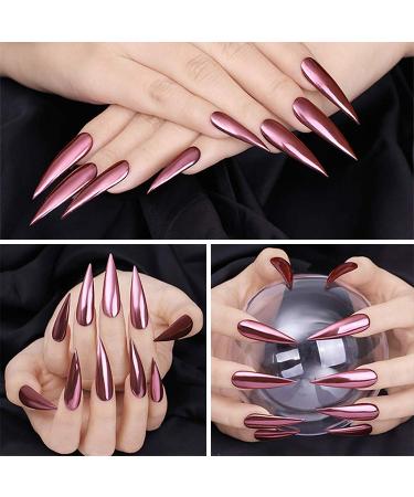 Noverlife 1200PCS C Curved Long Stiletto French False Nail Tips | 10 Sizes Half Cover Acrylic Claw Nails | Nail Art Fingernail Tips for Salon DIY | Clear & Natural - Buy Online on GoSupps.com