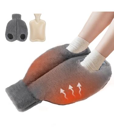 Foot warmer 2l 2 in 1 hot water bottle with cover heat bottle Hand Hot Water Bottle Warm Flasch for Feet Fluffy Bed bottle 2 liters of hot bottle belts without stream bed children adults