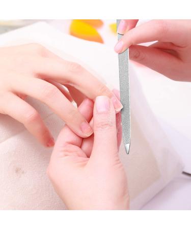 Urbanstrive 3-Piece Diamond Nail File Set - Stainless Steel Double-Sided Metal Buffer Files for Salon Quality Manicures at Home and On-the-Go - Buy Online on GoSupps.com
