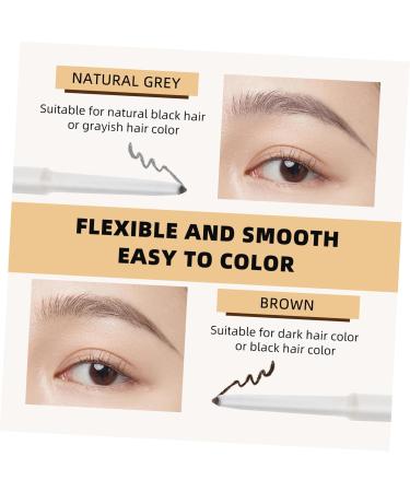 Mikinona 2pcs Abs (shell) Waterproof Eyebrow Pen Eyebrow Brush Makeup Tool Makeup Pencils - Buy Online on GoSupps.com
