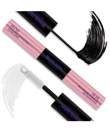 Wendy Lashes Lash Bond and Seal Cluster Lash Glue Waterproof Long Lasting Eyelash Glue for DIY Lash Extension Black Cluster Eyelash Extensions Glue for Beginner Use at Home-10ml