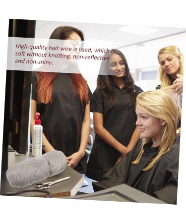 Ipetboom Trimmer Hair 2 Rolls Brazilian Wool Braid Fishing Line Natural Polypropylene Wig Making Supplies 19.9X9X7CM Light Grey - Buy Online on GoSupps.com