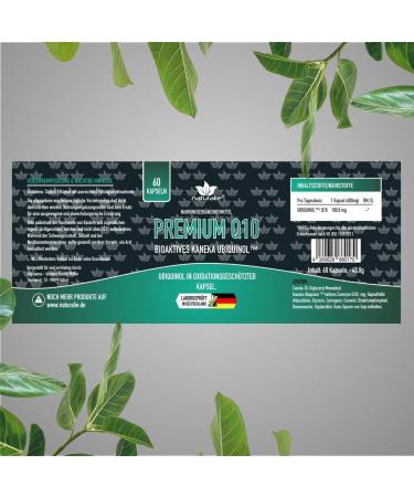NATURALIE Premium Coenzyme Q10 100mg - Highly Bio-Available Kaneka Ubiquinol | Lab-Tested Quality | BPA-Free | 60 Capsules - Shop Internationally! - Buy Online on GoSupps.com