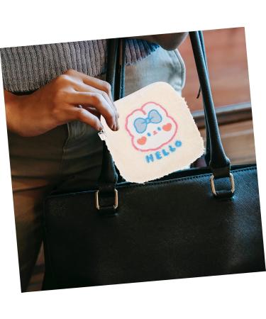 Shop Lurrose Decorative Napkin-Storage Bag | Multi-purpose Travel Bag for Women | Cute White 13x13cm Upholstery Pocket Wet Bag - Buy Online on GoSupps.com