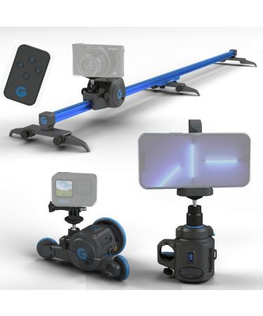 Grip Gear Directors Set - Includes motor + Sliders + Camera Dolly + 360 Panoramic Mount  Motorized/Manual Camera slider and Motion Control, Compatible with DSLR, Mirrorless, Smartphones & action cams - Buy Online on GoSupps.com
