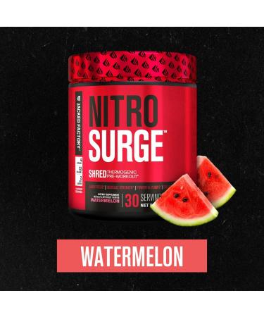 Jacked Factory Nitrosurge Pre-Workout in Cherry Limeade & Watermelon Nitrosurge Shred Thermogenic Pre-Workout for Men & Women - Buy Online on GoSupps.com