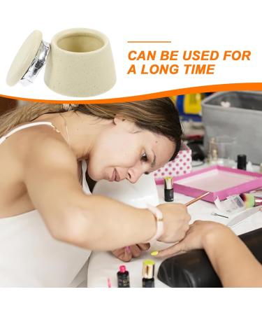 minkissy Japanese Manicure Brush Cup Dappen Dish with Lid Nail Dish Cup Manicure Nail Cup Nail Liquid Holder Nail Dappen Cup Nail Cups Nail Dish Bowl Saucer Cup Ceramics Macaron - Buy Online on GoSupps.com