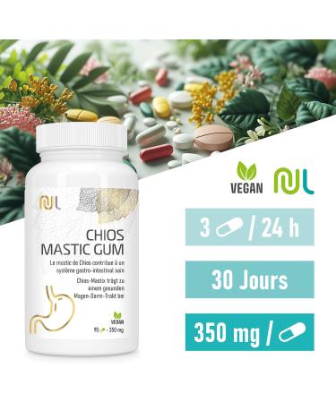 Chios Mastic - Mastic Tree Resin - 90 capsules - digestive system well-being - Buy Online on GoSupps.com