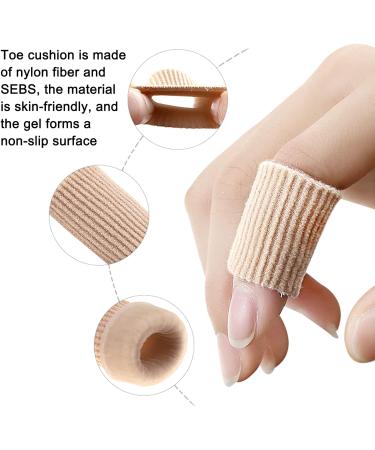 AUXHCYL 26-Piece Soft Gel Toe Tubes Sleeves for Pain Relief - Corn Pad Protectors, Toe Caps, Toe Separator Silicone Protectors for Women - Buy Online on GoSupps.com