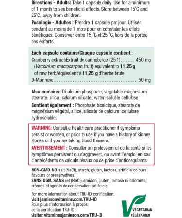 Jamieson Cranberry Complex 500 mg Maximum Concentrate - Value Size Vegetarian Non-GMO Gluten-Free 100 Count (Pack of 1) & Omega-3 Select 1 000 mg - Buy Online on GoSupps.com