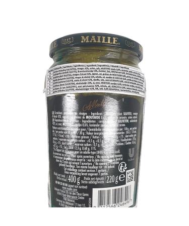 Maille Mini Cucumbers Cornichons Extra Fine - 400g | Authentic French Delicacy - Perfect for Snacking & Gourmet Dishes - Buy Online on GoSupps.com