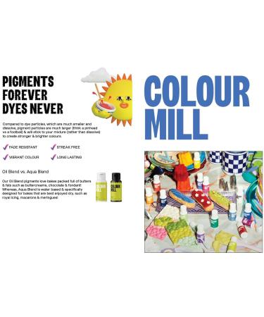 Shop Color Mill Oil Blend Food Coloring - Versatile 20ml Olive Oil-Based Colors for Chocolate Cakes Cupcakes & More - Enhance Your Baking! - Buy Online on GoSupps.com