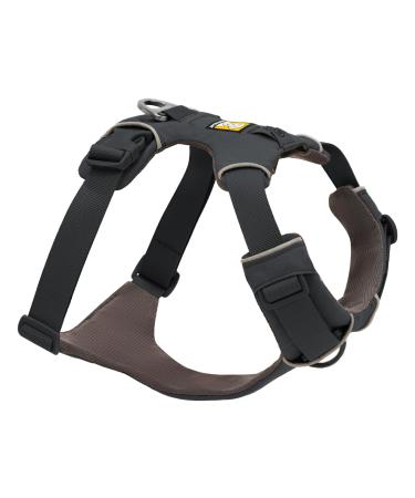 Luffwear front Range dog harness reflective yating adjustable comfortably padded everyday dishes for walks and dog races 2 linen fortifications and V-ring Basalt Gray XS XS Basalt Gray