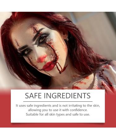  Jauarta 50g Blood Clotting Realistic Look Quick Cleansing Easy to Carry for Cosplay and Party Supplies Non-Irritating Dry and Sensitive Skin - Buy Online on GoSupps.com