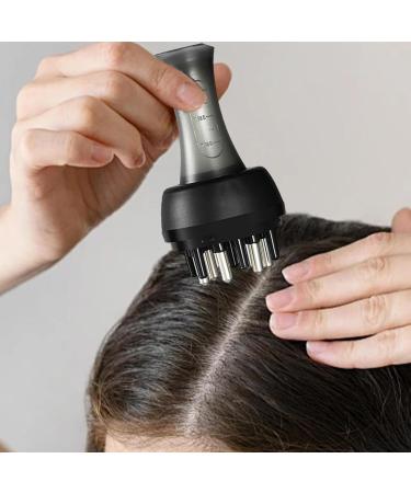 Applicateur d'huile capillaire applicateur d'huile pour cuir chevelu | Applicateur de liquide pour cuir chevelu | Applicateur de liquide confortable pour cuir chevelu applicateur d'huile de massage Noir - Buy Online on GoSupps.com