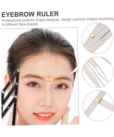 Eyebrow Scale Measuring Tool Eyebrow Ruler Tool Second Generation Eyebrow Card Make up 16X4.5X0.6CM Silver - Buy Online on GoSupps.com