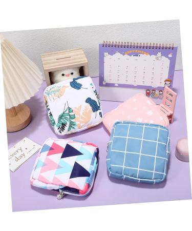 Goohochy 4-Piece Menstrual & Diaper Bag Set | High Capacity Cotton Storage for Women's Bandages & Feminine Products - Buy Online on GoSupps.com