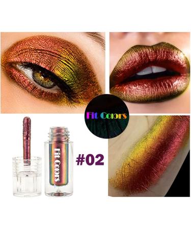 Chameleon Eye Shadow | Liquid Eyeshadow - Multi-Chrome Shade Shifting Pigments B:02# - Buy Online on GoSupps.com