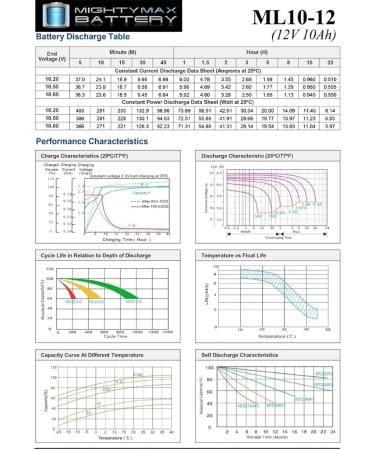 Mighty Max 12V 10AH SLA Battery Replacement for Tripp Lite INTERNET500i & INTERNET750U | High Performance Power Solution - Buy Online on GoSupps.com