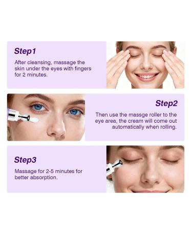 GUOYAOLIFU Caffeine Eye Stick Cream Reduces Fine Lines Dark Circles Anti-Wrinkle Hydrating Eye Balm for Puffy Eyes Softens& Nourish Skin - Buy Online on GoSupps.com