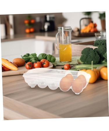 LABRIMP Egg Rack Container with Lid Eggs Refrigerator Organizer Bin Refrigerator Egg Storage Bin Trash Can - Buy Online on GoSupps.com