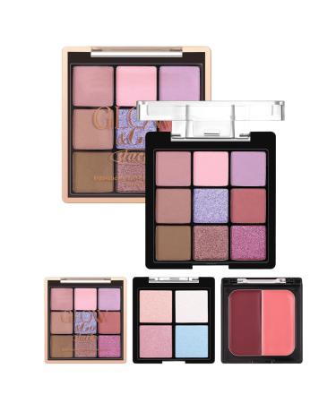 Palette Maquillage Fards Paupi res Sourciller Blush Palette Femme Cosm tiques Visage Yeux Doux Finition Mat pour Peau Mature Femme Adulte # 01