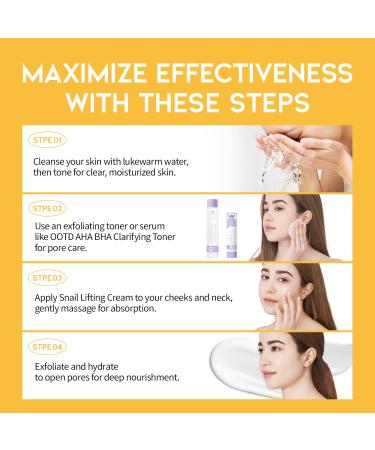 Snail Mucin Moisturizer Cream - Deep Hydrating Anti-Aging Face & Neck Cream for Glass Skin | Korean Skincare (3.38 Fl Oz - Buy Online on GoSupps.com