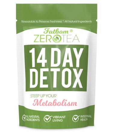 FATBOM Zero Tea 14 Day Detox Tea Weight Loss- Herbal Tea
