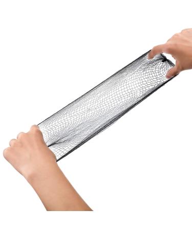 200 Pack Black Nylon Hair Nets - Lightweight 20 Inch Invisible Elastic Mesh with 1/4 Inch Opening - Buy Online on GoSupps.com