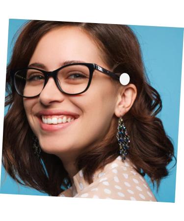 Lurrose 60 Pairs Round Sliding Ring Nose Pads & Anti-Ear Socks for Sunglasses - Silicone Glasses Legs & Retro Pebble Gel Slippers - White - Buy Online on GoSupps.com