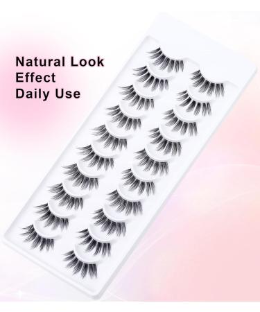 Buy EMEDA 3D False Eyelashes - 10 Pairs Handmade Natural Look for Daily Makeup - Buy Online on GoSupps.com