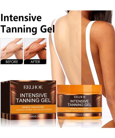 Tanning Accelerator Cream Sunbed Tanning Accelerator 150g Brown Tanning Cream Intensive Tanning Gel Sunbed Cream Effective in Sunbeds & Outdoor Sun Achieve a Natural Tan (3PCS) - Buy Online on GoSupps.com