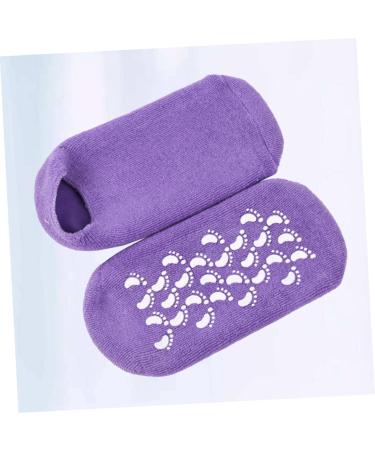 Beavorty 1 Pair Silicone moisturizing Socks Cracked feet Socks moisturizing Socks for Women moisturizing Cotton Socks Hard Skin Repair Socks Whitening Socks Purple Spa Cracked Socks Women's - Buy Online on GoSupps.com