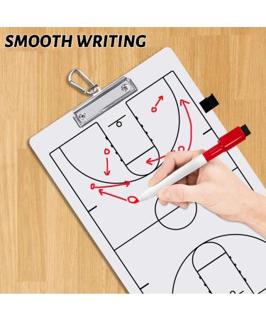 Double-Sided Dry Erase Coach Clipboard for Basketball, Baseball, Softball, Soccer - Marker Board for Sports Coaches - Buy Online on GoSupps.com