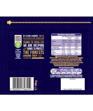 Cadbury Dairy Milk Caramel Nibbles Chocolate Bag 186g 186g (Pack of 1) - Buy Online on GoSupps.com