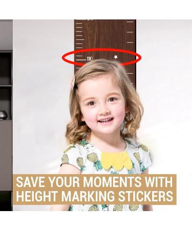 Wooden Ruler Growth Chart for Kids Toddlers with Accurate Markings Durable Walnut Wood Easy Installation Unique Decoration Versatile Application - Buy Online on GoSupps.com