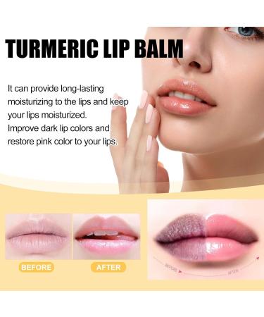 Lumibalm Lip Lightener for Dark Lips Turmeric Lip Balm Turmeric Restoration Treatment Pink Lip Lightening Cream for Softening and Moisturizing Lips (1PCS) - Buy Online on GoSupps.com