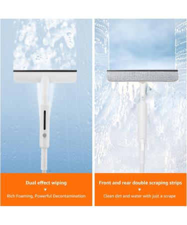 Window Squeegee with Spray Squeegee for Window Cleaning with Sprayer Window Cleaning Squeegee Kit with 57 Inch Telescopic Pole Window Squeegee Cleaning Tool for Glass Window Cleaning - Buy Online on GoSupps.com