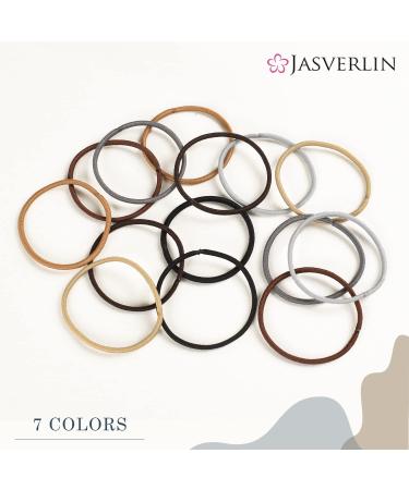 JASVERLIN Small Hair Ties - 80 Pcs Gray Elastic Hair Bands for Women Men - Snag Free Thin Ponytail Holders - Ideal for Fine to Medium Curly Hair - Buy Online on GoSupps.com