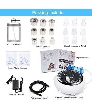 Aimengxi 3 in 1 Diamond Microdermabrasion Machine - Powerful Skin Care Device for Salon and Home Use - Buy Online on GoSupps.com