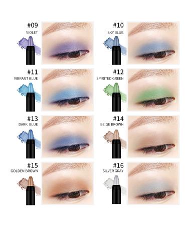 LOKFAR 16 PCS Glitter Eyeshadow Stick Set - Waterproof & Hypoallergenic Eye Makeup Crayons - Buy Online on GoSupps.com