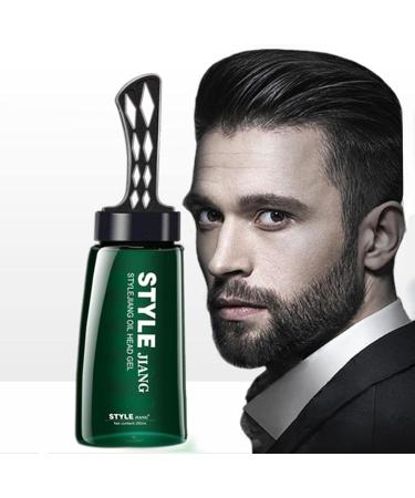 2 2 in 1 Styling Gel with Comb - 2 in 1 Long Lasting Hair Wax Gel - Long Lasting Men Hair Cream Salon Styling Gel Tool Fast Build Hair Styling Oil Head Artifact for 2 Pcs 260ml - Buy Online on GoSupps.com