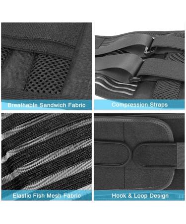 kzxbty Lumbar Back Brace for Lower Back Pain Adjustable Lumbar Support Belt Breathable Exercise Waist Brace Support Belt - Buy Online on GoSupps.com