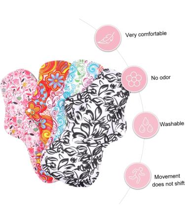 12-Pack Washable Charcoal Menstrual Pads Super Absorbent Comfortable Waterproof Night Cloth for Women | Eco-Friendly & Reusable - Buy Online on GoSupps.com