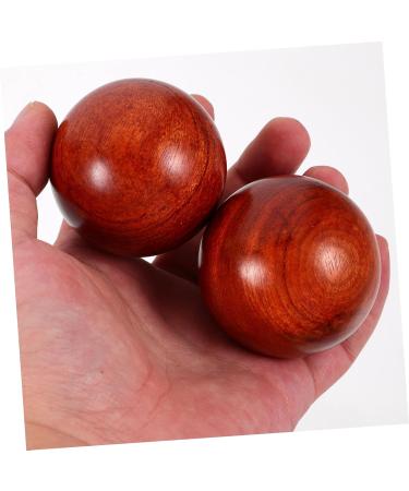 Solustre 4-Piece Wooden Massage Ball Set - Stress Relief & Muscle Stretching | Chinese Handcrafted Gymnastics Balls - Buy Online on GoSupps.com