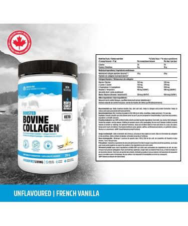 North Coast Naturals Boosted Bovine Collagen peptides Grass Fed Certified 500 g French Vanilla - Buy Online on GoSupps.com